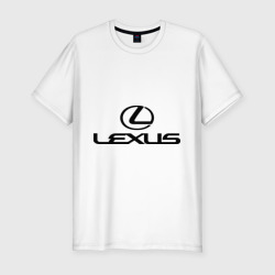 Мужская футболка хлопок Slim Lexus logo