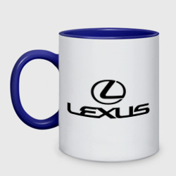 Кружка двухцветная Lexus logo