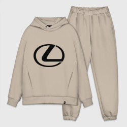 Мужской костюм oversize хлопок Logo Lexus