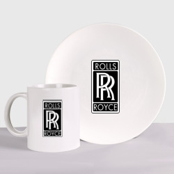 Набор: тарелка + кружка Rolls-Royce