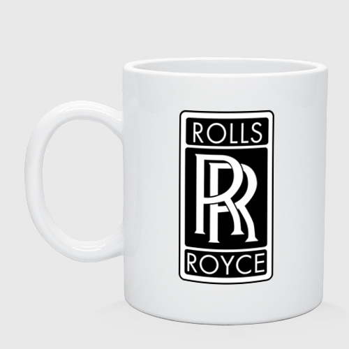 Кружка керамическая Rolls-Royce, цвет белый
