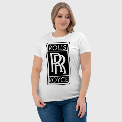 Женская футболка хлопок Rolls-Royce - фото 6