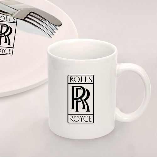 Набор: тарелка + кружка Rolls-Royce logo - фото 2