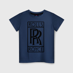 Детская футболка хлопок Rolls-Royce logo