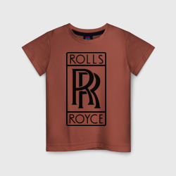 Детская футболка хлопок Rolls-Royce logo