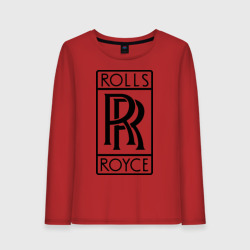 Женский лонгслив хлопок Rolls-Royce logo