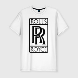 Мужская футболка хлопок Slim Rolls-Royce logo