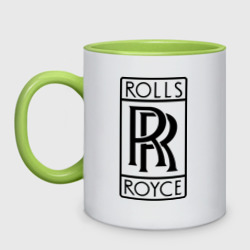 Кружка двухцветная Rolls-Royce logo