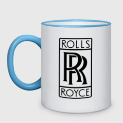 Кружка двухцветная Rolls-Royce logo