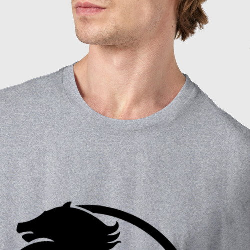 Мужская футболка хлопок Iveco, цвет меланж - фото 6