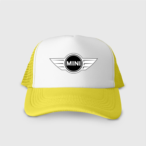 Кепка тракер с сеткой MINI logo, цвет желтый