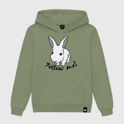 Женская толстовка хлопок Следуй за белым кроликом