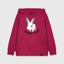 Детская толстовка хлопок Следуй за белым кроликом