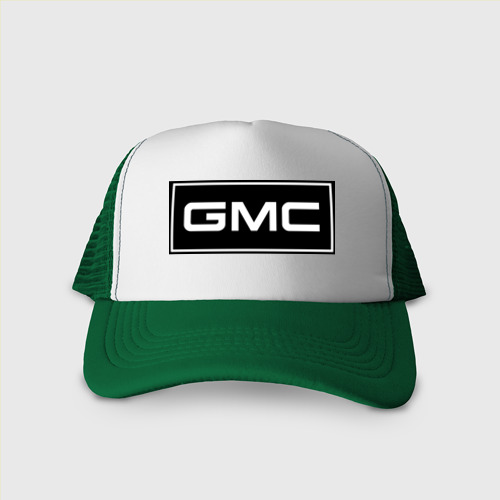 Кепка тракер с сеткой GMC logo, цвет зеленый