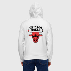 Мужская толстовка на молнии хлопок Chicago bulls logo - фото 2