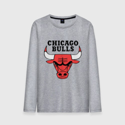 Мужской лонгслив хлопок Chicago bulls logo