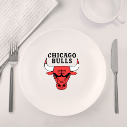 Набор: тарелка + кружка Chicago bulls logo - фото 2