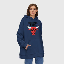 Худи SuperOversize хлопок Chicago bulls logo - фото 2