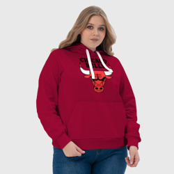 Женская толстовка хлопок Chicago bulls logo