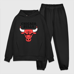 Мужской костюм oversize хлопок Chicago bulls logo