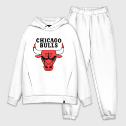 Мужской костюм oversize хлопок Chicago bulls logo