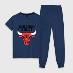 Женская пижама хлопок Chicago bulls logo