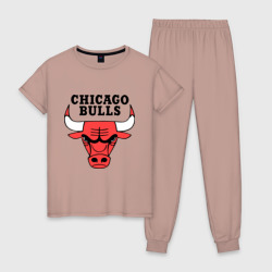 Женская пижама хлопок Chicago bulls logo