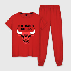 Женская пижама хлопок Chicago bulls logo