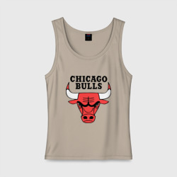 Женская майка хлопок Chicago bulls logo
