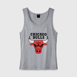 Женская майка хлопок Chicago bulls logo