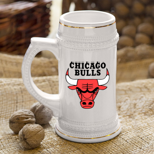 Кружка пивная Chicago bulls logo - фото 4