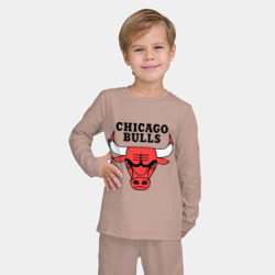 Детская пижама с лонгсливом хлопок Chicago bulls logo - фото 2