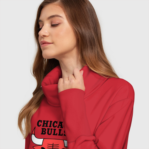 Платье удлиненное хлопок Chicago bulls logo - фото 6