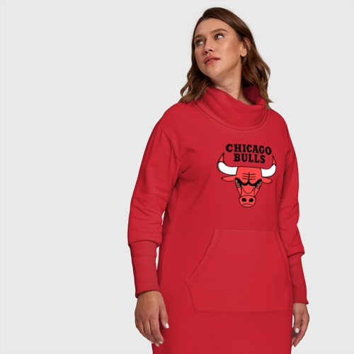 Платье удлиненное хлопок Chicago bulls logo - фото 7