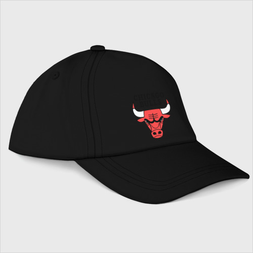 Бейсболка Chicago bulls logo, цвет черный