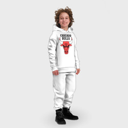 Детский костюм хлопок Oversize Chicago bulls logo - фото 2