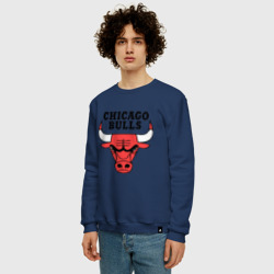 Мужской свитшот хлопок Chicago bulls logo - фото 2