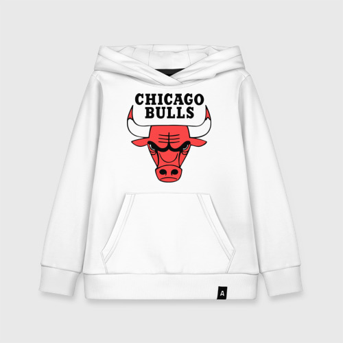 Детская толстовка хлопок Chicago bulls logo, цвет белый