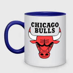 Кружка двухцветная Chicago bulls logo