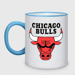 Кружка двухцветная Chicago bulls logo