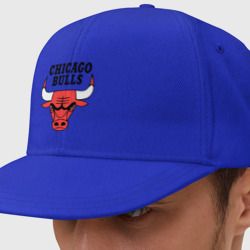Кепка снепбек с прямым козырьком Chicago bulls logo