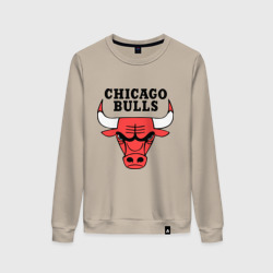 Женский свитшот хлопок Chicago bulls logo