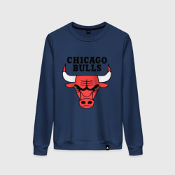 Женский свитшот хлопок Chicago bulls logo