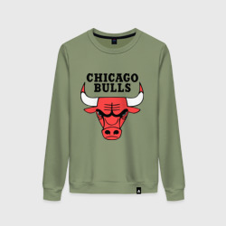 Женский свитшот хлопок Chicago bulls logo