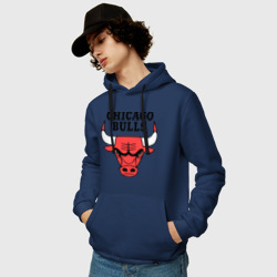 Мужская толстовка хлопок Chicago bulls logo - фото 2