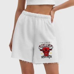 Женские шорты oversize футер хлопок Chicago bulls swag - фото 2