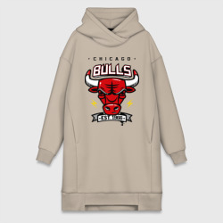 Платье-худи хлопок Chicago bulls swag