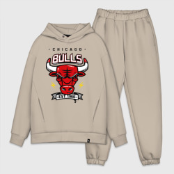 Мужской костюм oversize хлопок Chicago bulls swag