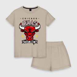 Женская пижама с шортиками хлопок Chicago bulls swag