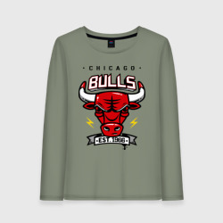 Женский лонгслив хлопок Chicago bulls swag